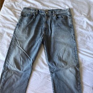 Agolde Light Blue Straight Jeans